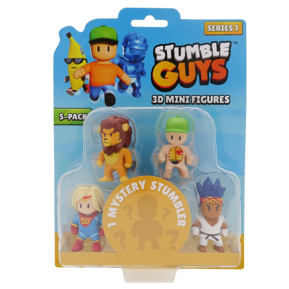 Комплект 5 мини фигурки Stumble Guys, 3D S1