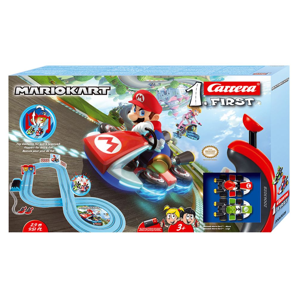 Електрическа състезателна писта с 2 колички, Carrera, Super Mario