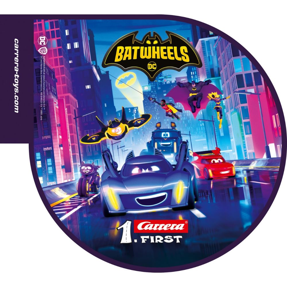 Комплект състезателна писта с 2 колички, Carrera, Batwheels DC