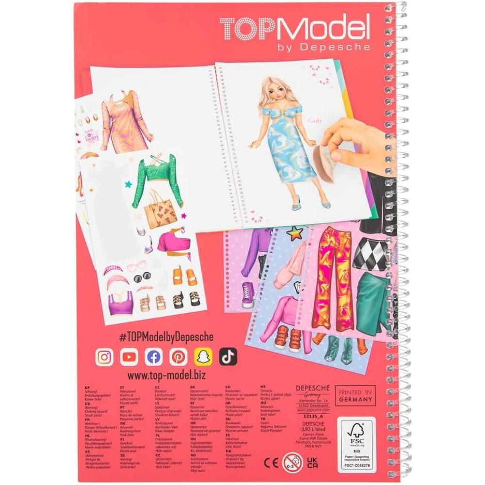 Книжка с активности, Depesche, TopModel, Dress Me Up Cut Out