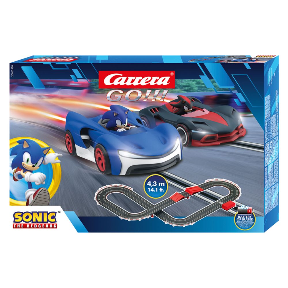 Електрическа състезателна писта с 2 колички, Carrera, Sonic the Hedgehog