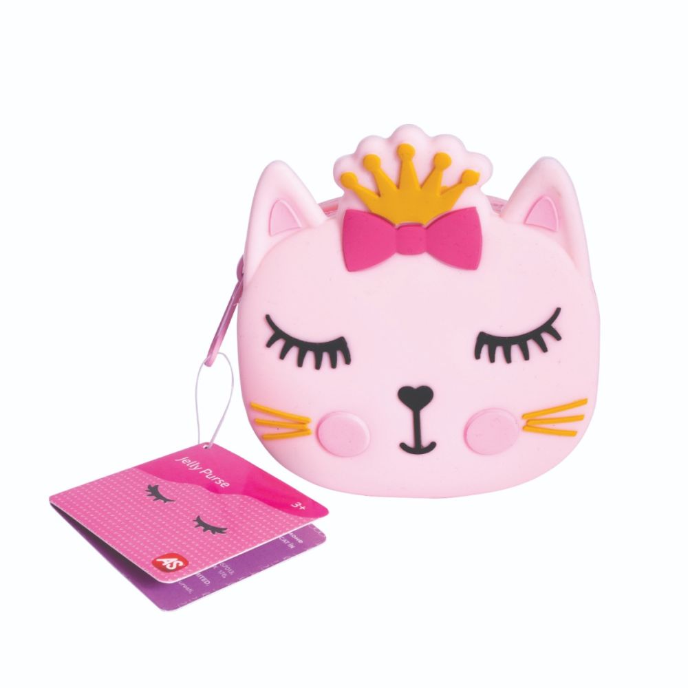 Малък силиконов портфейл, Jelly Purse, Коте