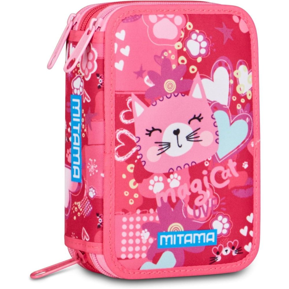 Ученически несесер с 3 отделения и принадлежности, Mitama, Triplo, CuddlyKitten