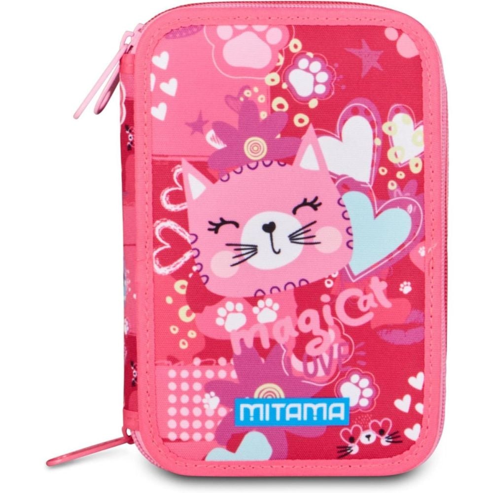 Ученически несесер с 3 отделения и принадлежности, Mitama, Triplo, CuddlyKitten