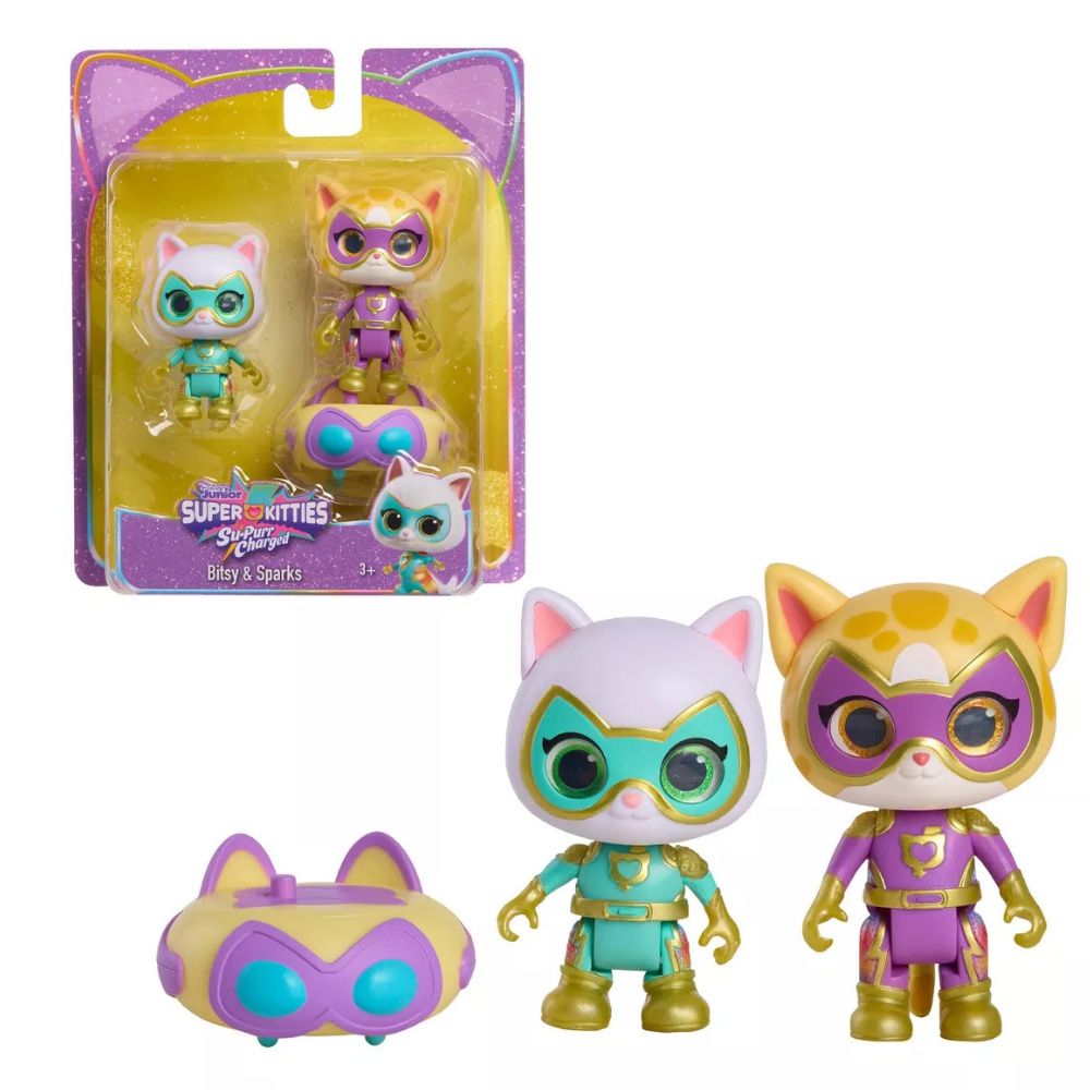 Комплект за игра с 2 фигурки и аксесоари, Superkitties