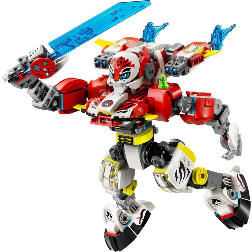 LEGO® Dreamzzz - Тигър-робот на Купър и кола драгстер на Zero (71497)