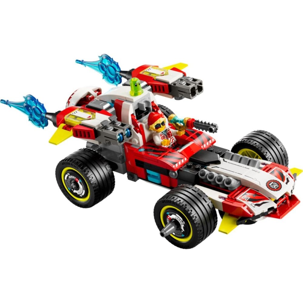 LEGO® Dreamzzz - Тигър-робот на Купър и кола драгстер на Zero (71497)