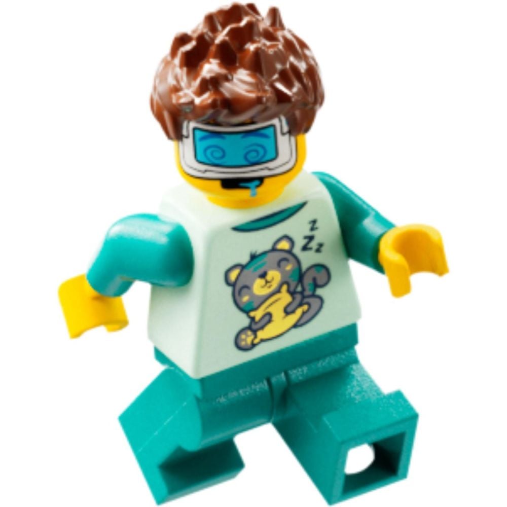 LEGO® Dreamzzz - Тигър-робот на Купър и кола драгстер на Zero (71497)