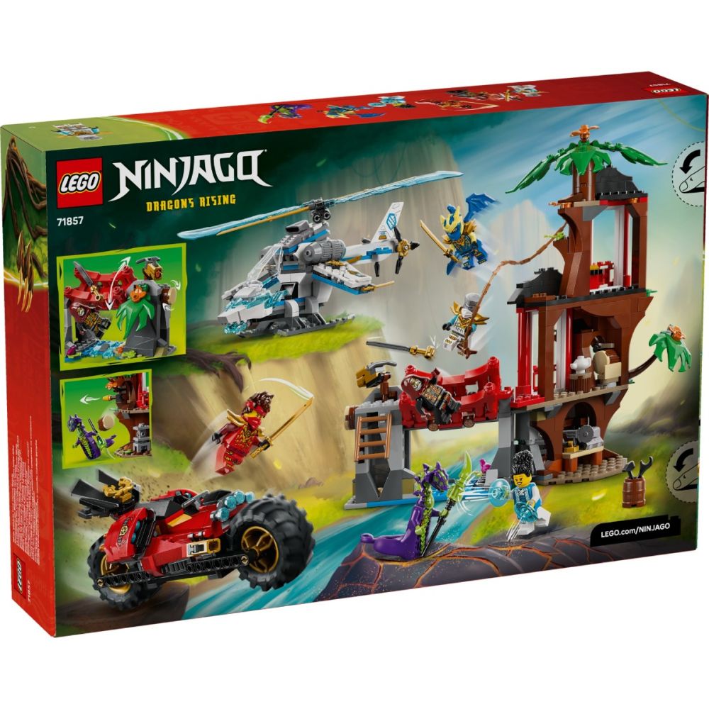 LEGO® Ninjago - Битка при дървесната къща с превозни средства на нинджите (71857)