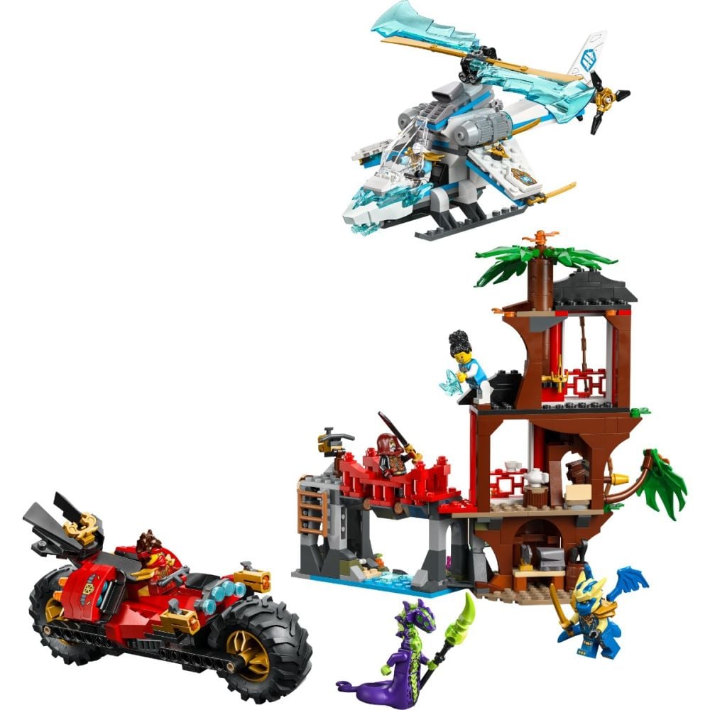 LEGO® Ninjago - Битка при дървесната къща с превозни средства на нинджите (71857)