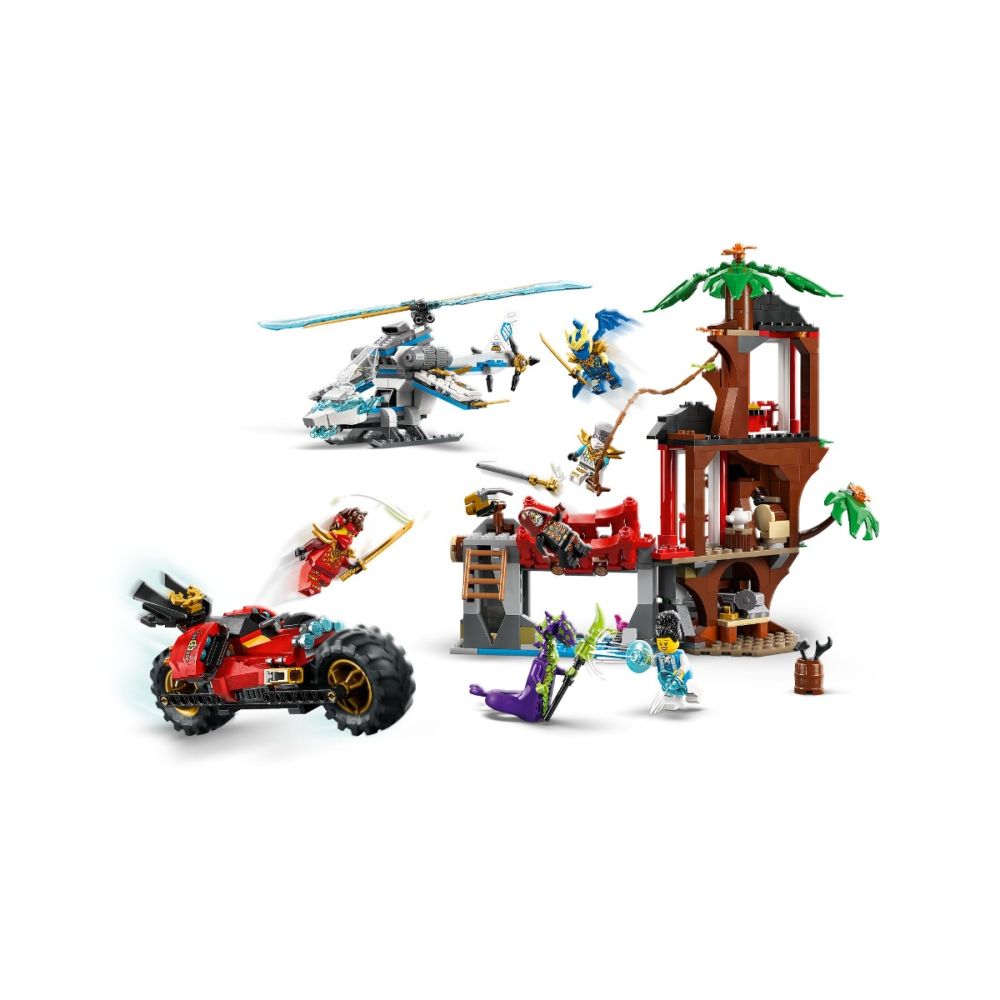 LEGO® Ninjago - Битка при дървесната къща с превозни средства на нинджите (71857)