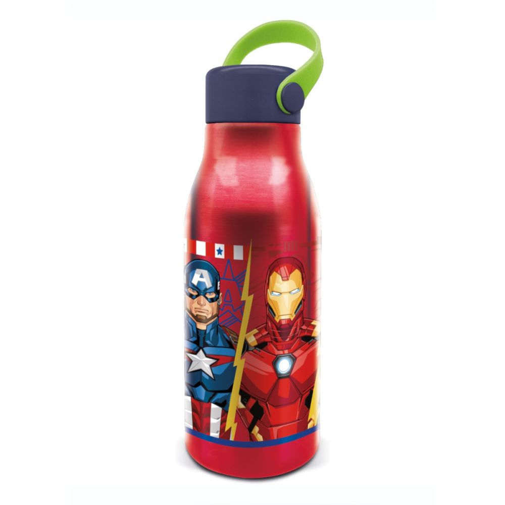 Алуминиева бутилка с дръжка, Stor, Avengers, 760 мл