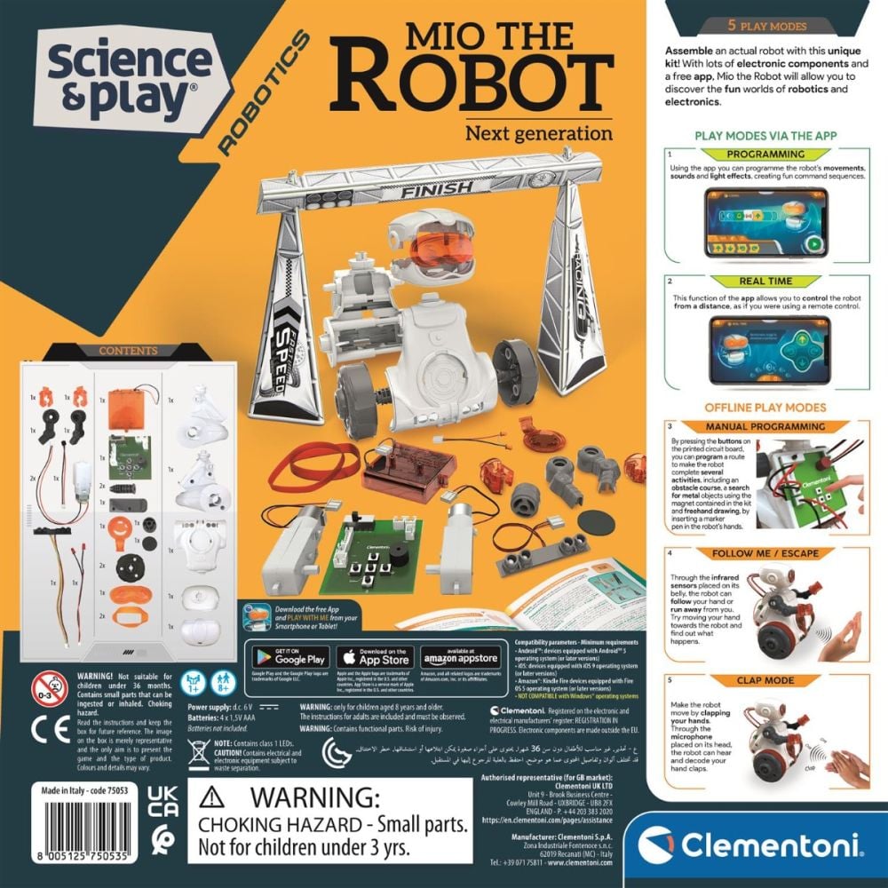Строителен комплект Clementoni, Робота Mio