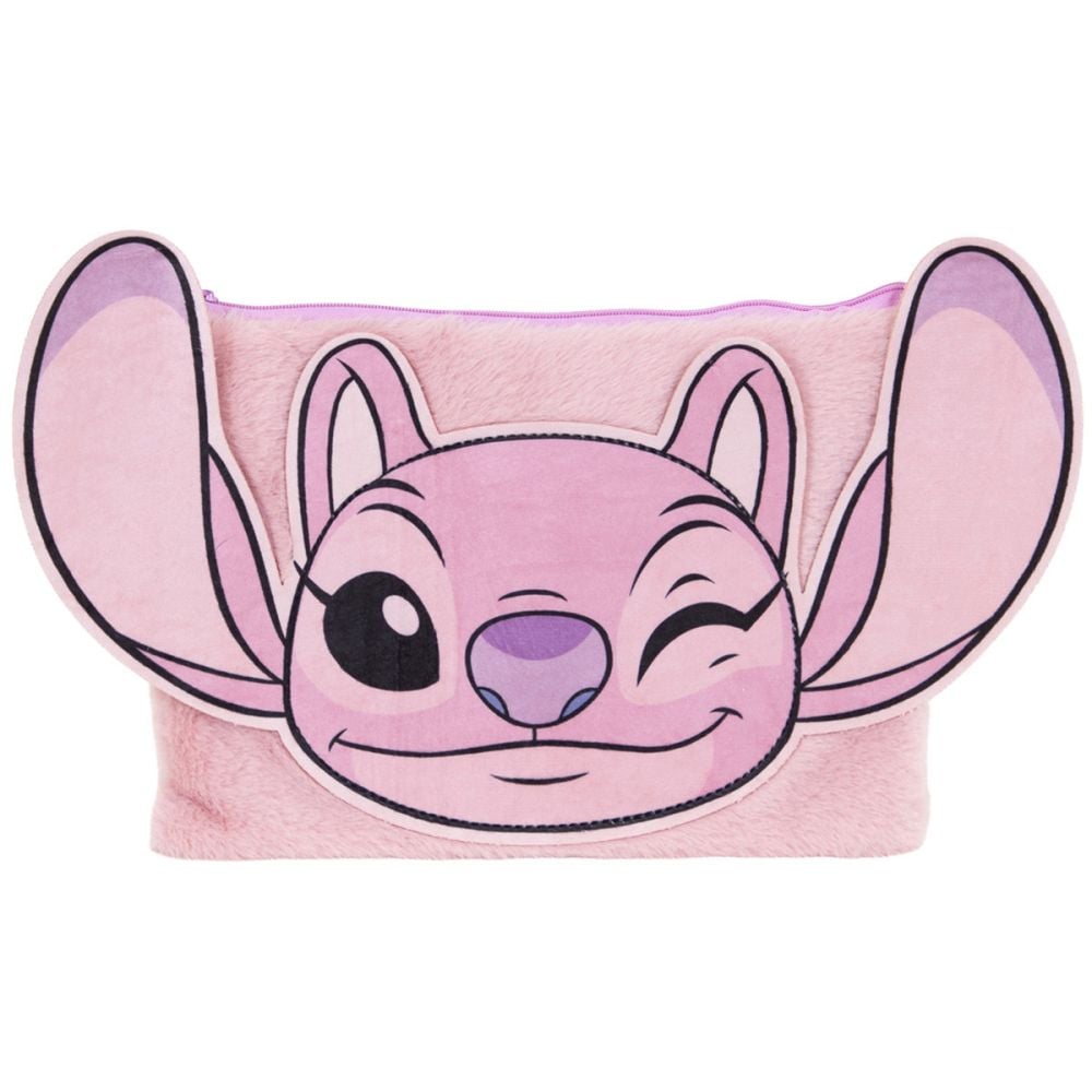 Пухкав и оборудван моливник, Disney Stitch, Розов