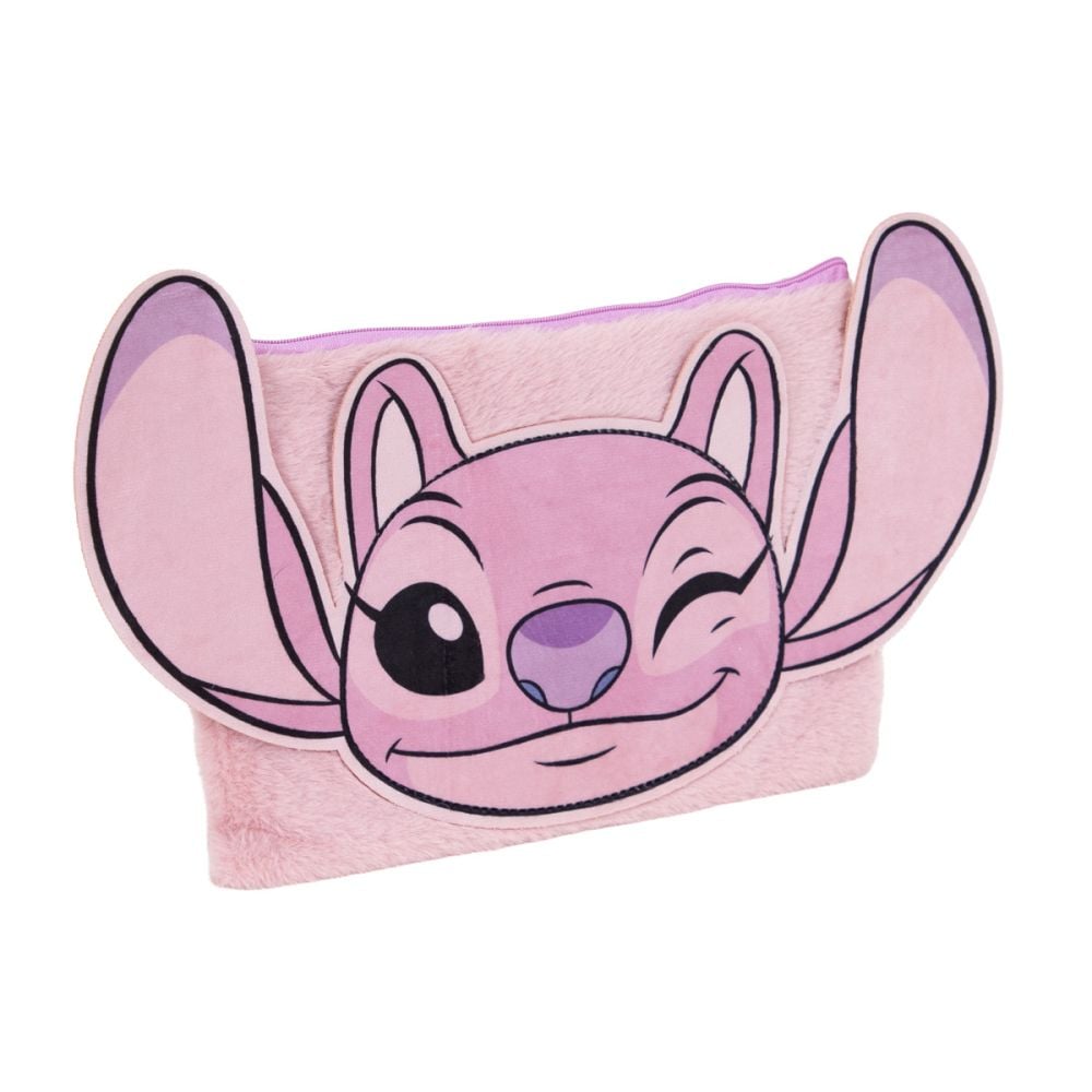 Пухкав и оборудван моливник, Disney Stitch, Розов