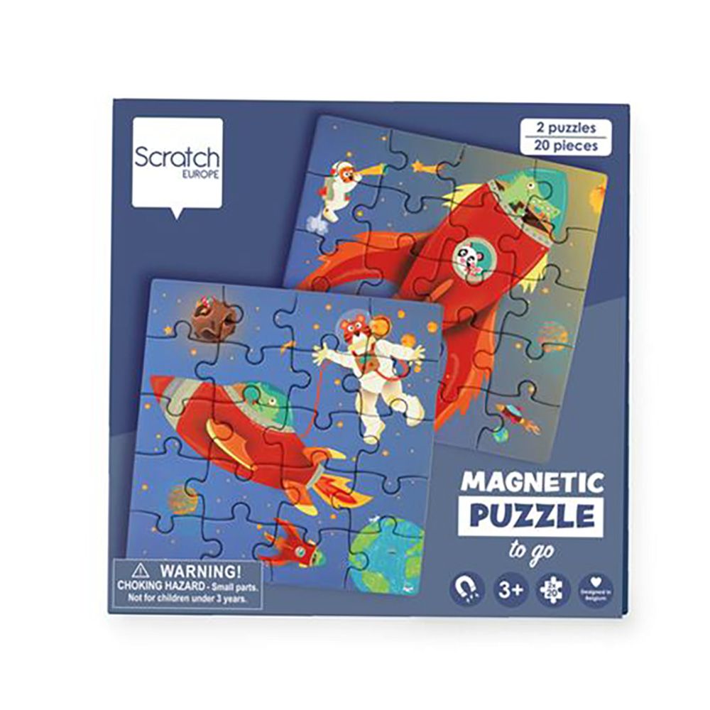 Магнитен пъзел Scratch, Космос