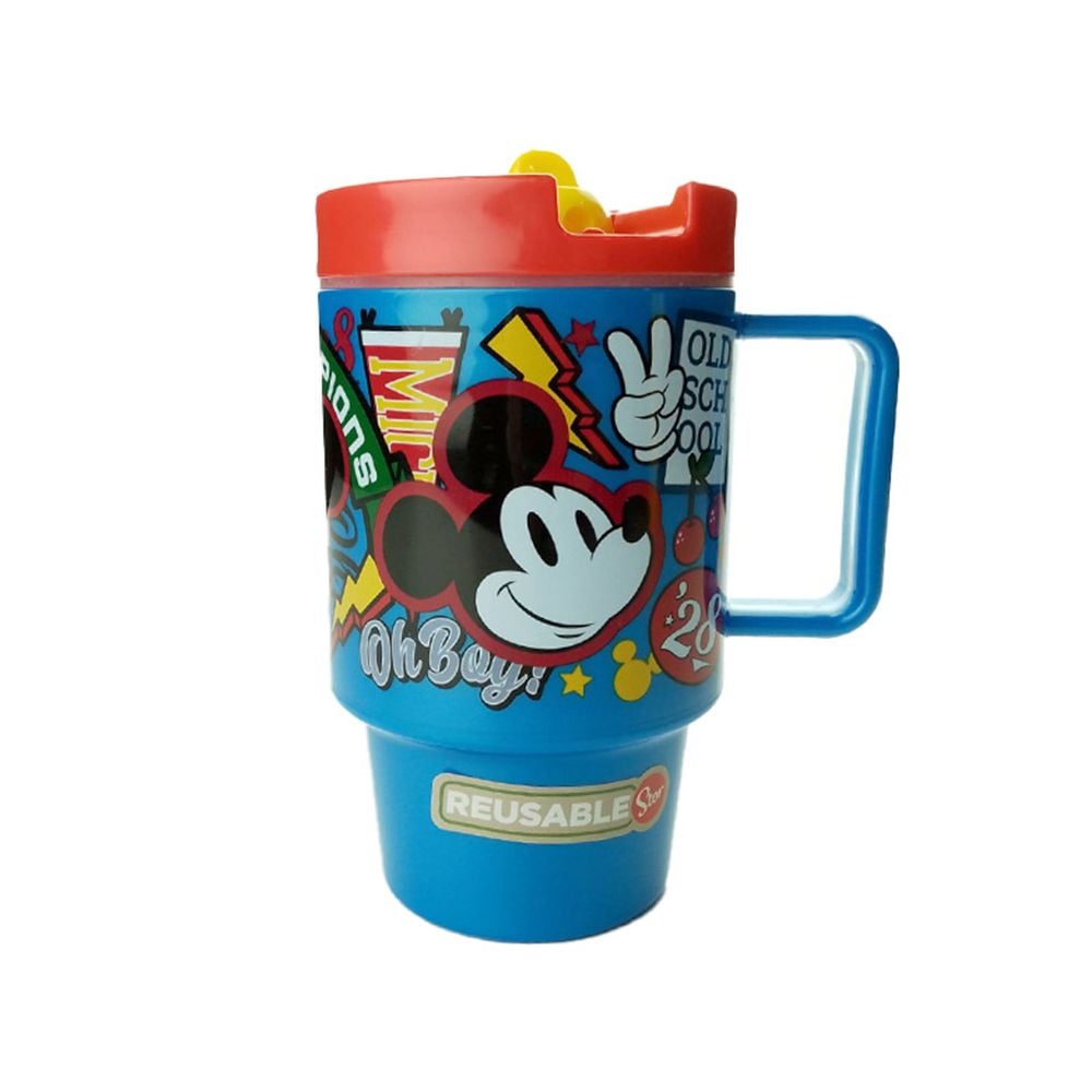 Чаша със сламка, Disney Mickey Mouse, 530 мл