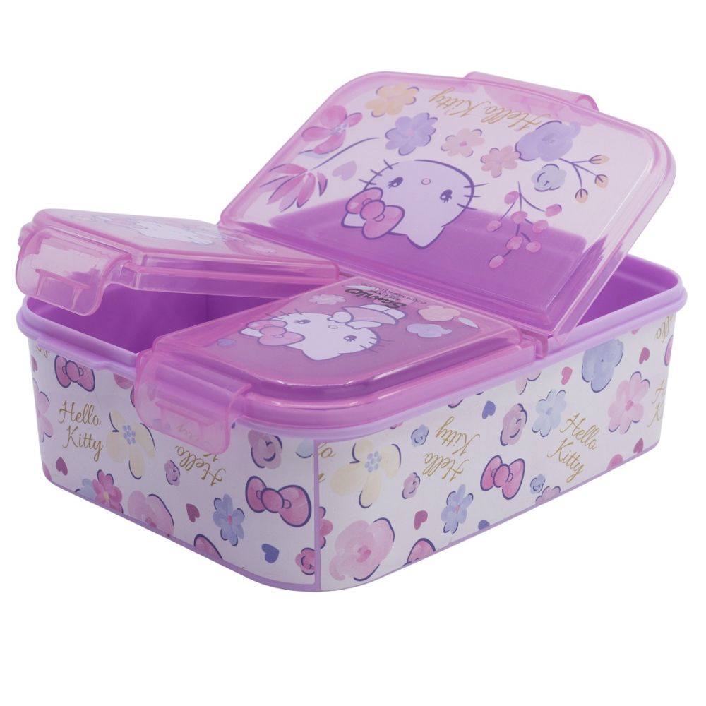 Кутия за обяд с 3 отделения, Hello Kitty