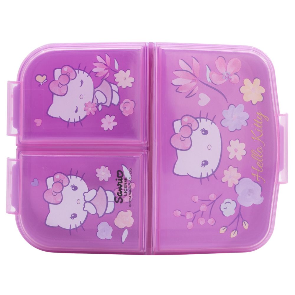 Кутия за обяд с 3 отделения, Hello Kitty