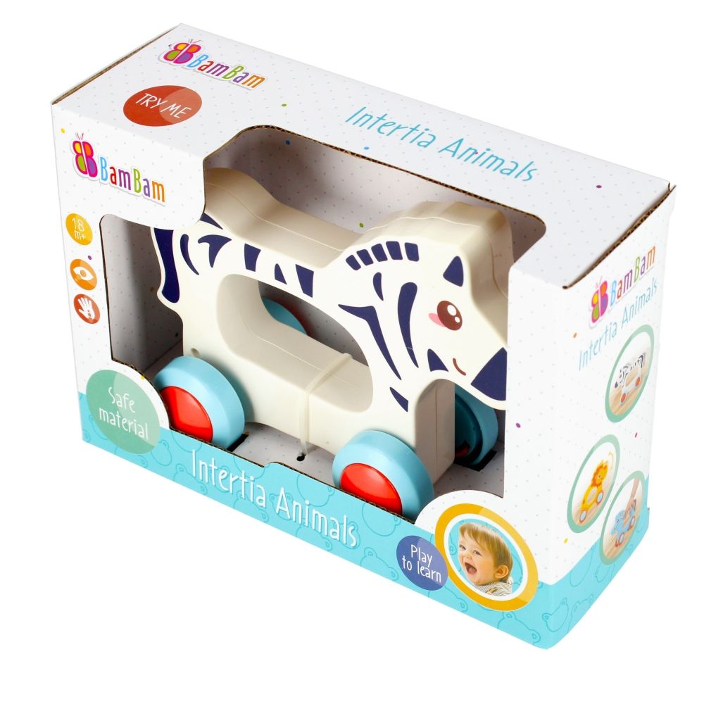 Играчка за дърпане BamBam, Зебра