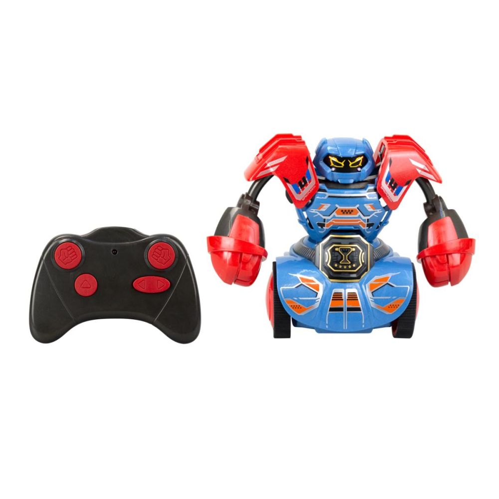 Комплект 2 робота с дистанционно управление, Silverlit, Robo Kombat, Tornado 360 Punch, Оранжево-Червен