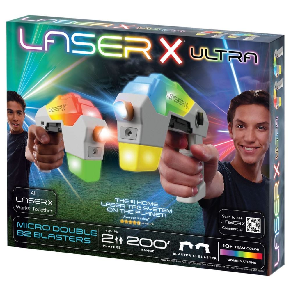 Комплект Micro Double Blasters B2, Laser X Ultra, 60 метра