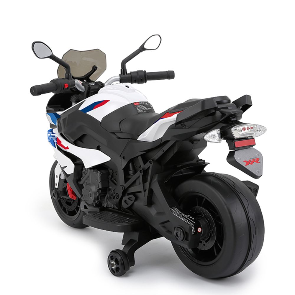 Електрическа кола Rastar, BMW S 1000 XR, 12 V, Бяла