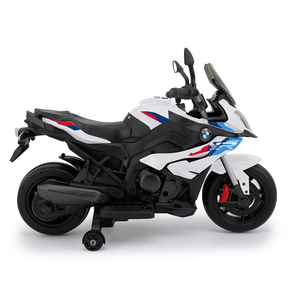 Електрическа кола Rastar, BMW S 1000 XR, 12 V, Бяла
