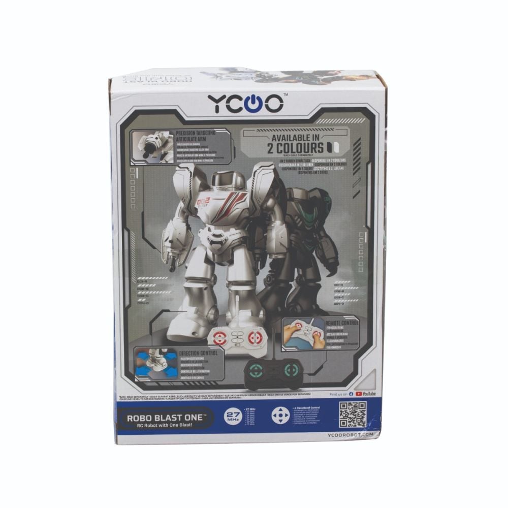 Робот с дистанционно управление, Silverlit, Robo Blast One, Черен