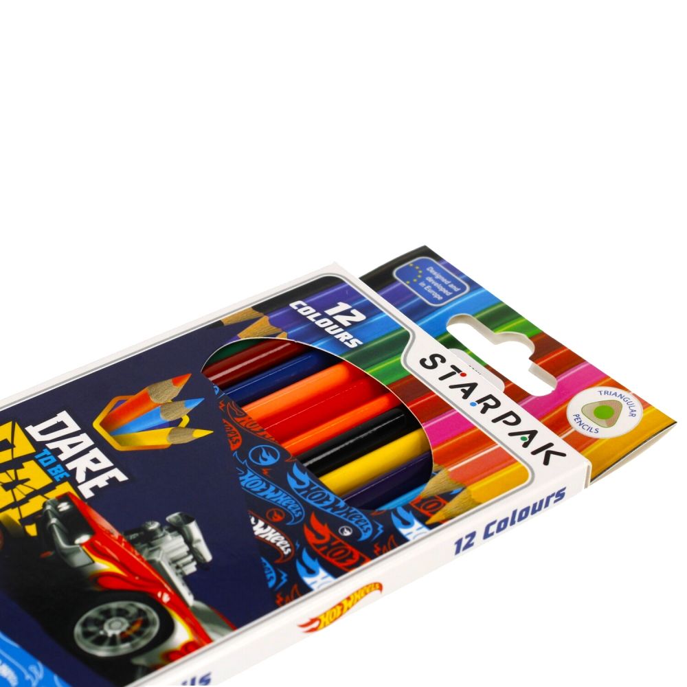 Цветни моливи, Starpak, Hot Wheels, 12 броя
