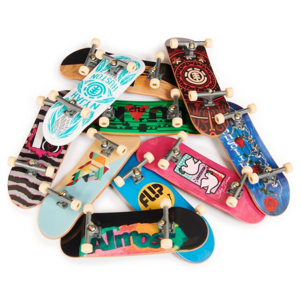 Комплект 10 мини скейтборда, Tech Deck, DLX Pro Pack, 20131972