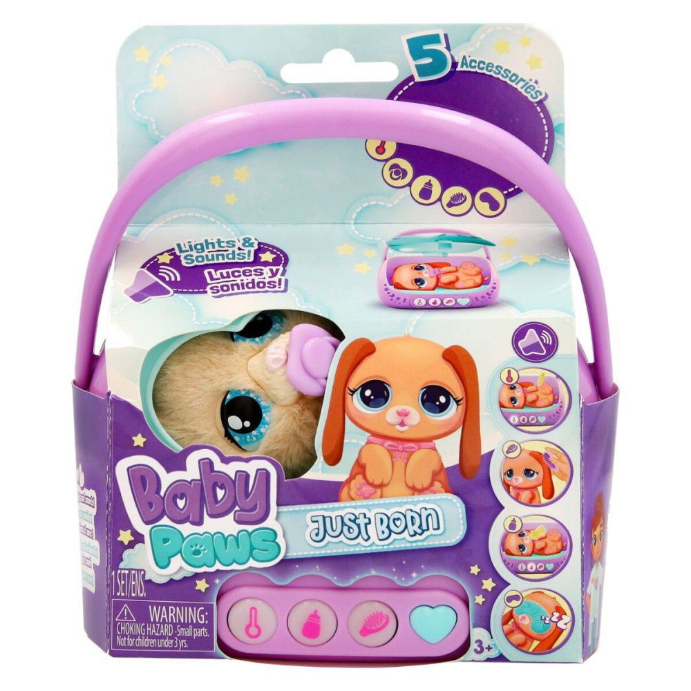 Интерактивна плюшена играчка, Baby Paws, Just Born