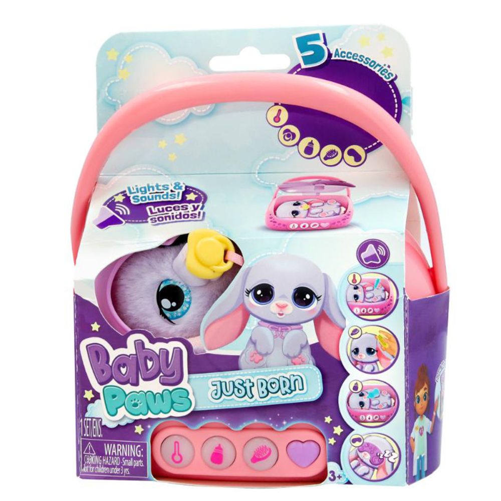 Интерактивна плюшена играчка, Baby Paws, Just Born