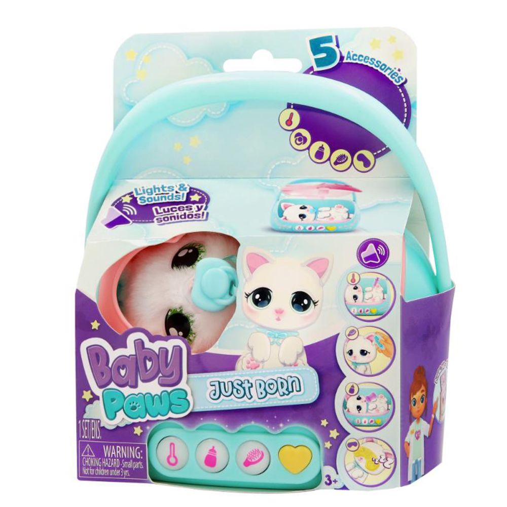 Интерактивна плюшена играчка, Baby Paws, Just Born