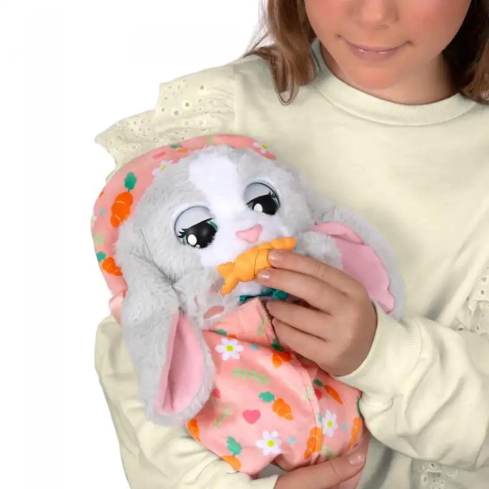 Интерактивна плюшена играчка, Baby Paws, Зайче, 24см