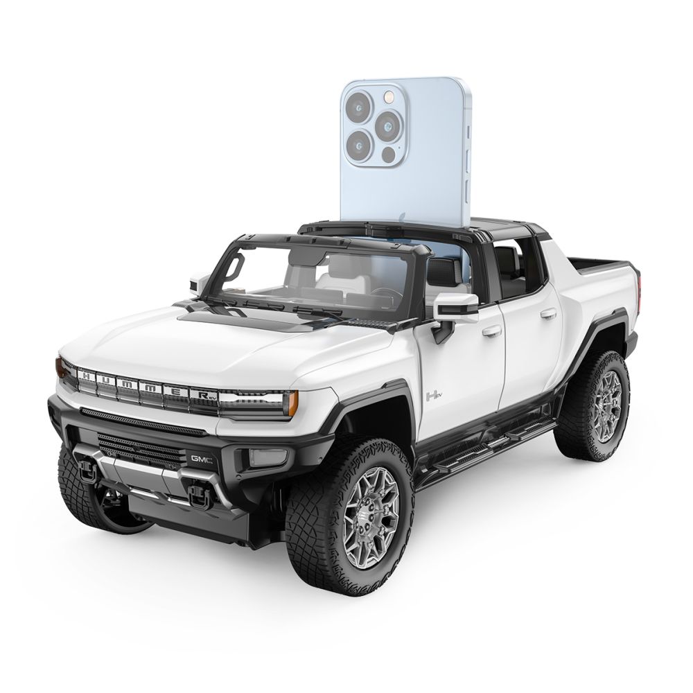 Количка с дистанционно, Rastar, Hummer EV, 1:16, Бяла