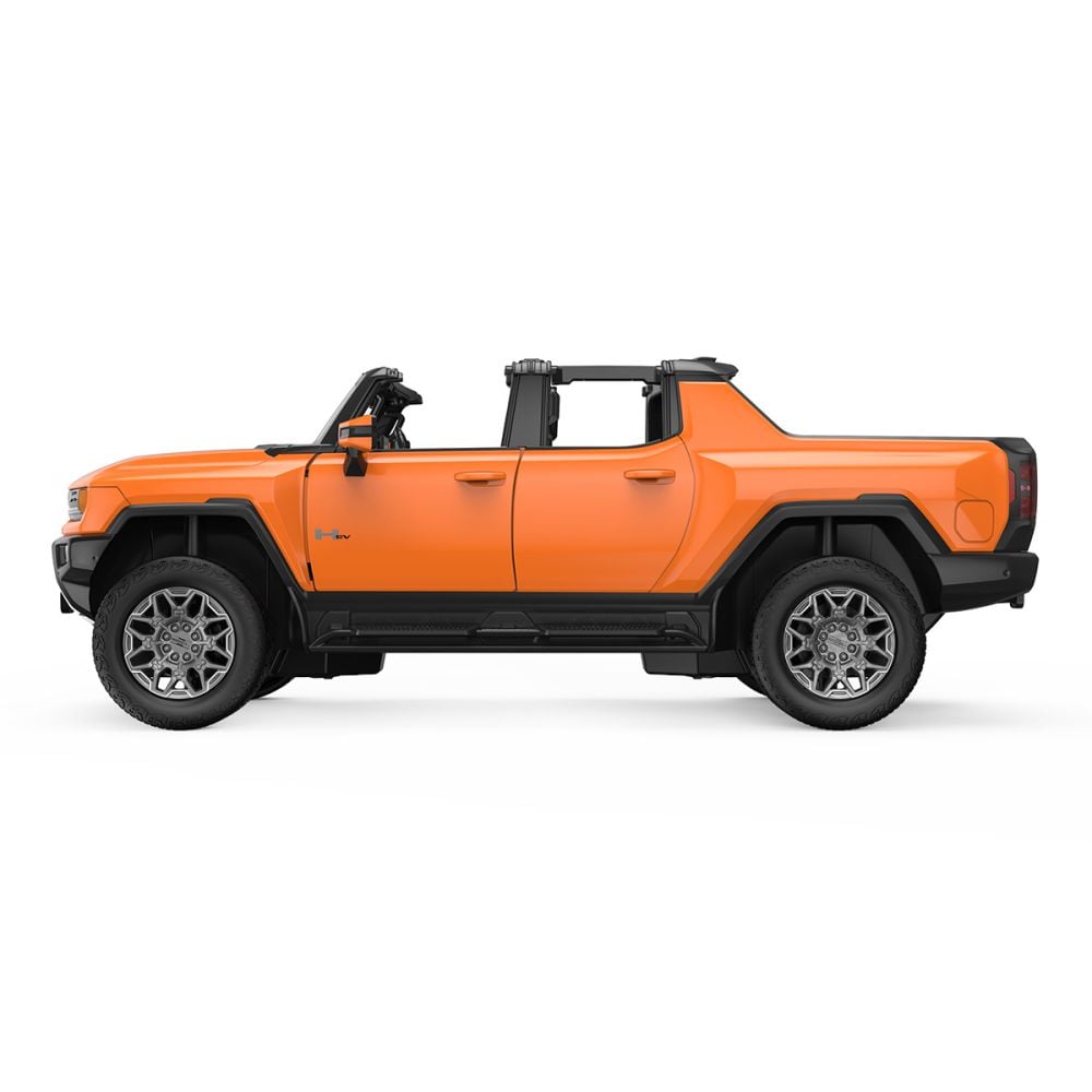 Количка с дистанционно, Rastar, Hummer EV, 1:16, Оранжева