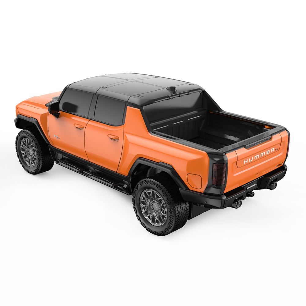 Количка с дистанционно, Rastar, Hummer EV, 1:26, Оранжева