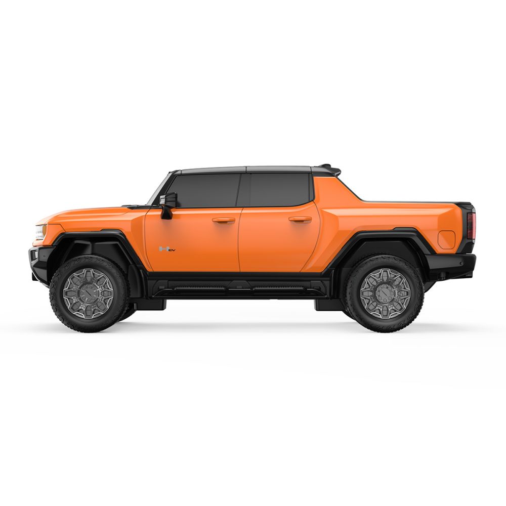 Количка с дистанционно, Rastar, Hummer EV, 1:26, Оранжева