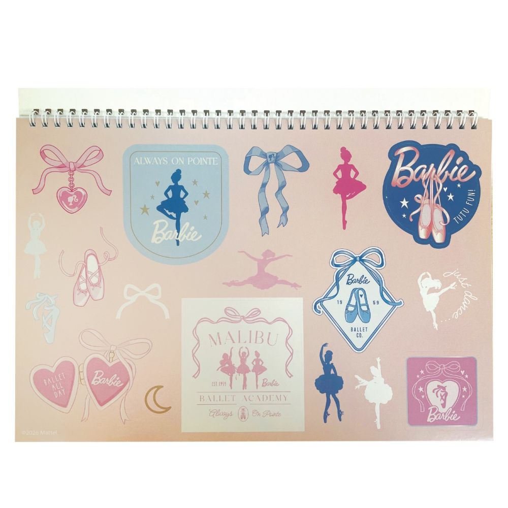 Скицник със стикери Barbie Ballet, 40 листа
