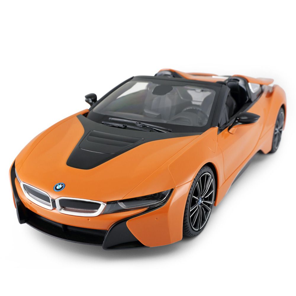 Количка с дистанционно управление, Rastar, BMW I8 Roadster, 1:12, Oранжева