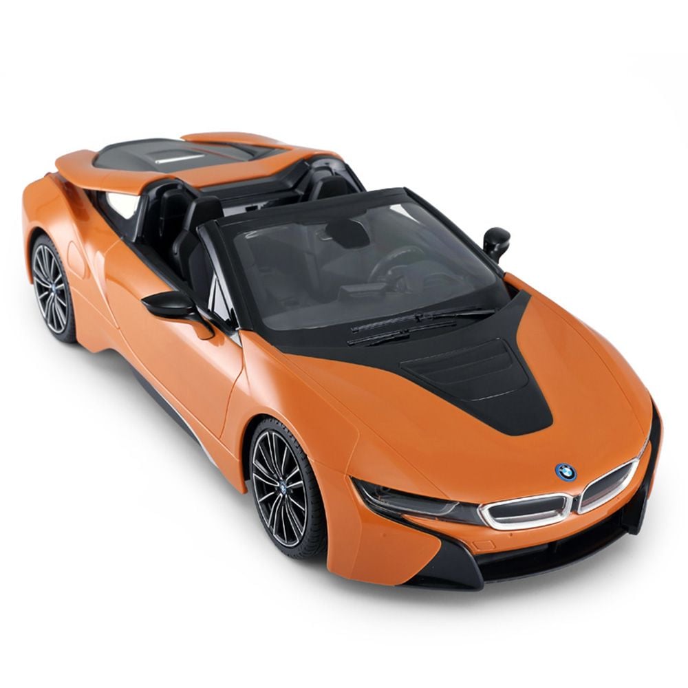 Количка с дистанционно управление, Rastar, BMW I8 Roadster, 1:12, Oранжева