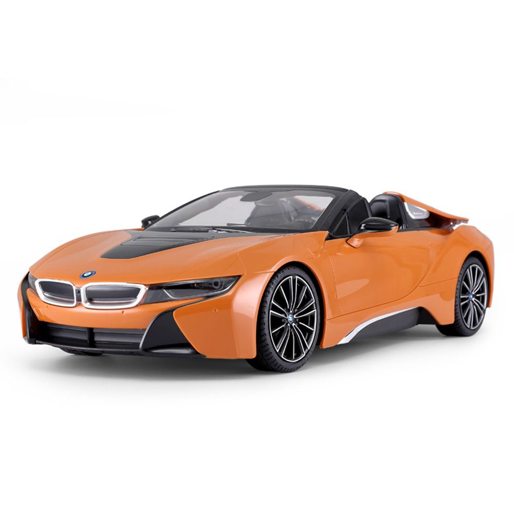 Количка с дистанционно управление, Rastar, BMW I8 Roadster, 1:12, Oранжева