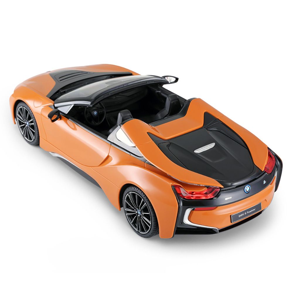 Количка с дистанционно управление, Rastar, BMW I8 Roadster, 1:12, Oранжева