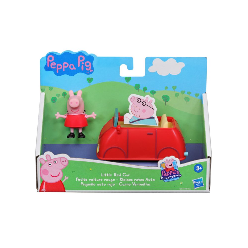 Комплект фигурка и количка, Peppa Pig, Little Red Car, F2212