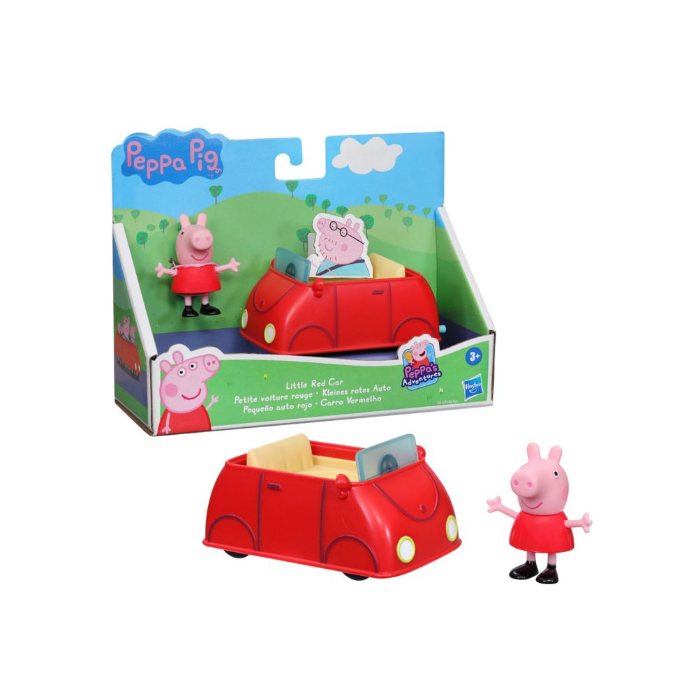 Комплект фигурка и количка, Peppa Pig, Little Red Car, F2212