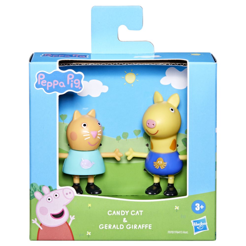 Комплект 2 фигурки Peppa Pig, Candy Cat и Gerald Giraffe, F9707