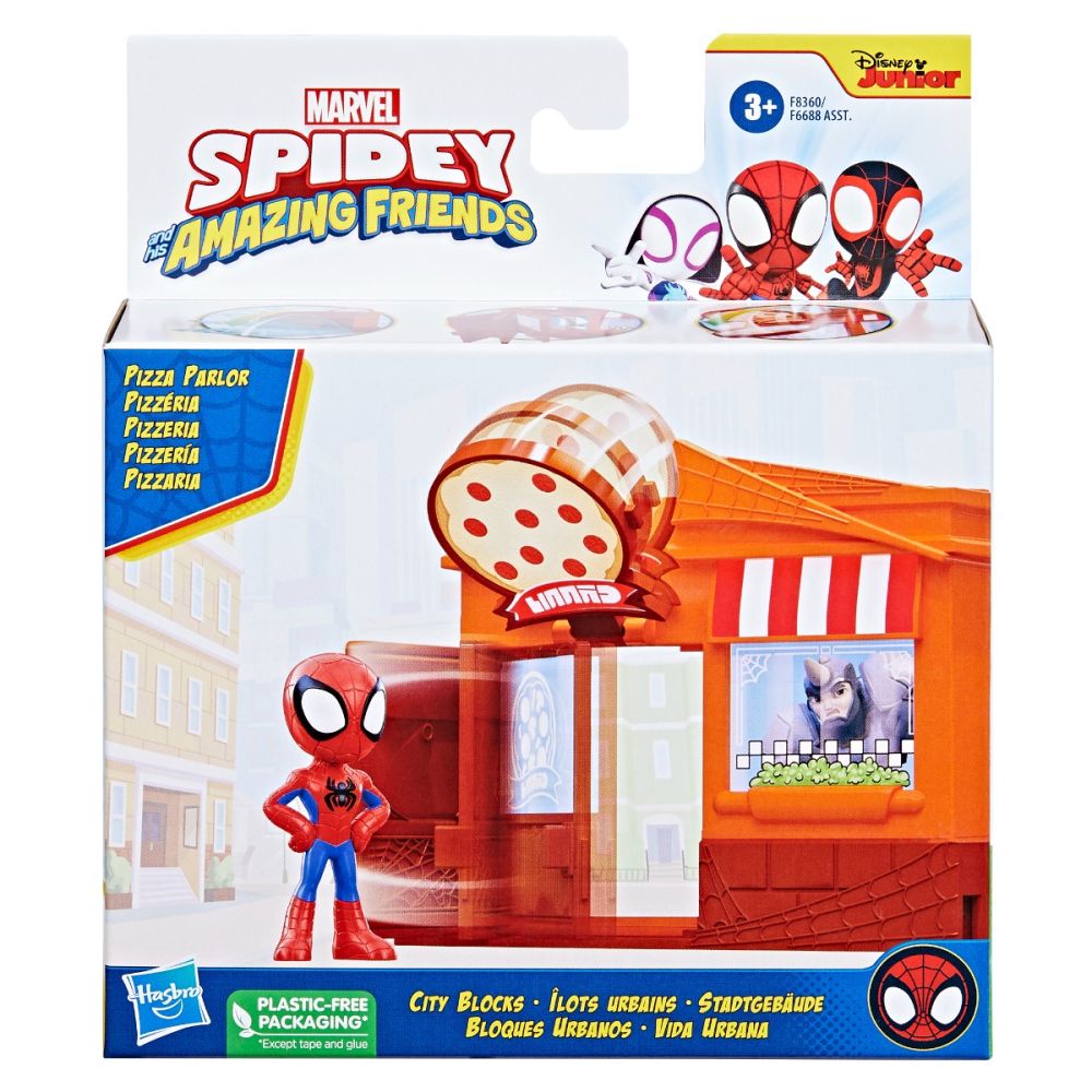 Комплект за игра с фигурка, Spidey, Pizza Parlor, F8360