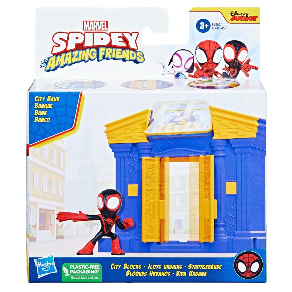 Комплект за игра с фигурка, Spidey, City Bank, F8362