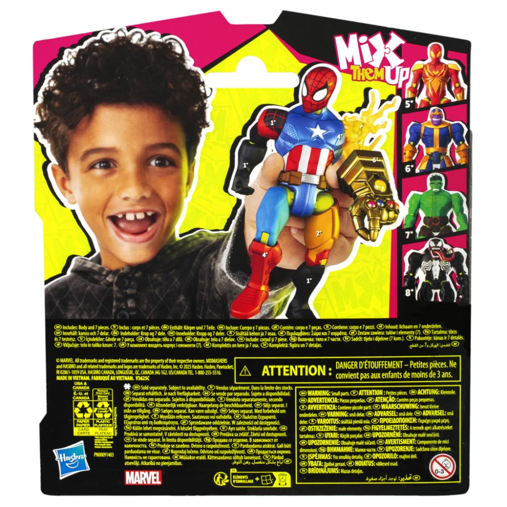 Фигурка с аксесоари, Marvel Spiderman, Mixmashers, Spider-Man, F9213